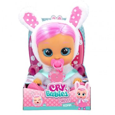 40883 Игрушка Cry Babies Плачущий младенец Кони Dressy интерактивная IMC toys